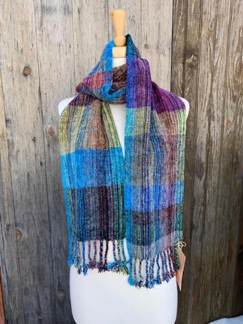 Rayon chenille scarf